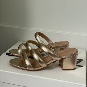 SCHUTZ Gold Sandals